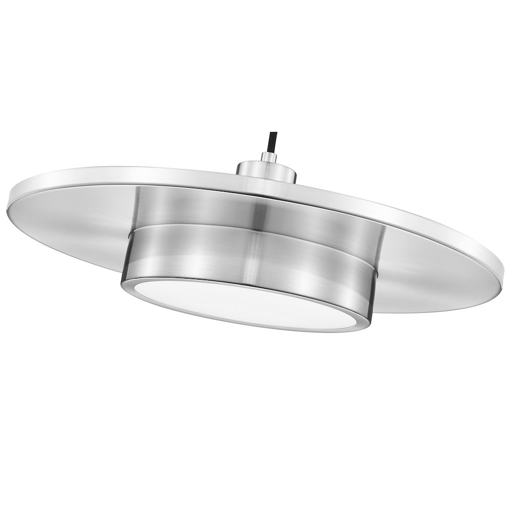 Z-Lite 1 Light Pendant, Brushed Nickel. Picture 4