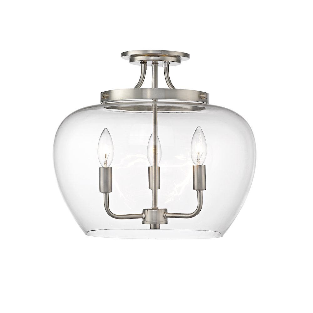 Z-Lite 3 Light Semi Flush Mount. Picture 2