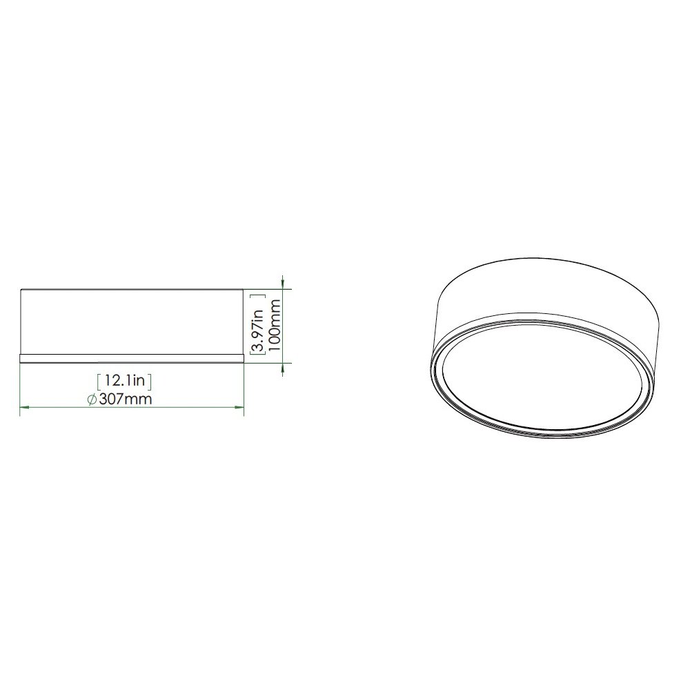 Z-Lite 1 Light Flush Mount. Picture 8