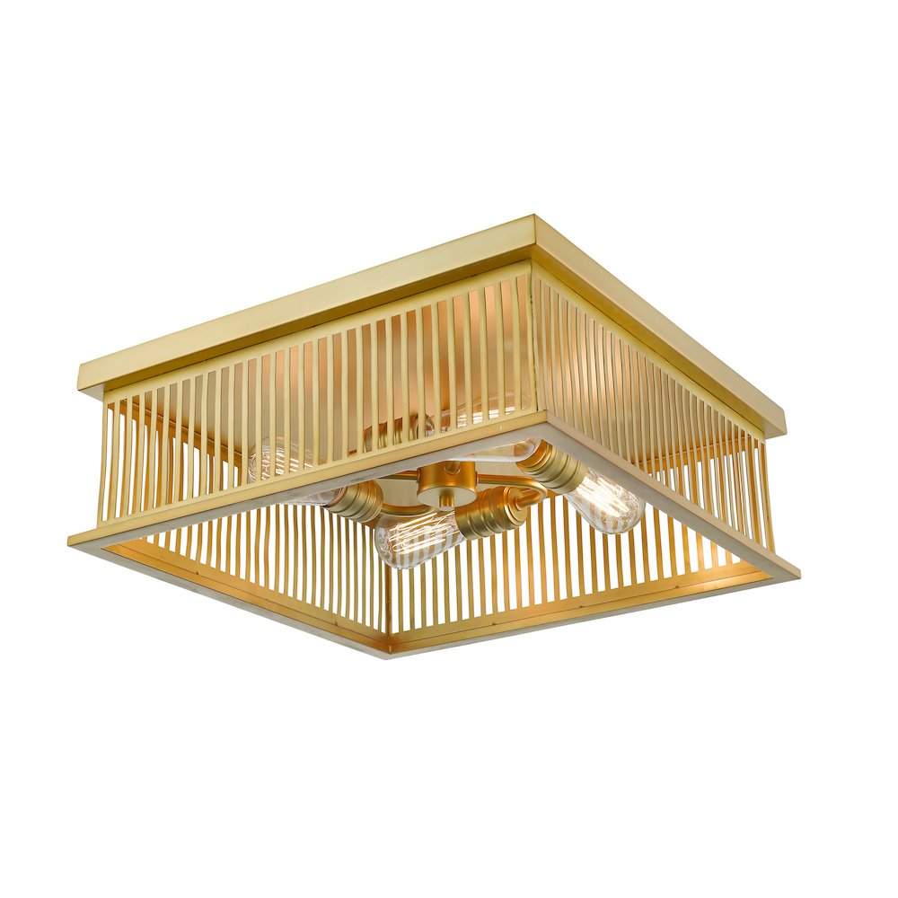 Z-Lite 4 Light Flush Mount. Picture 4