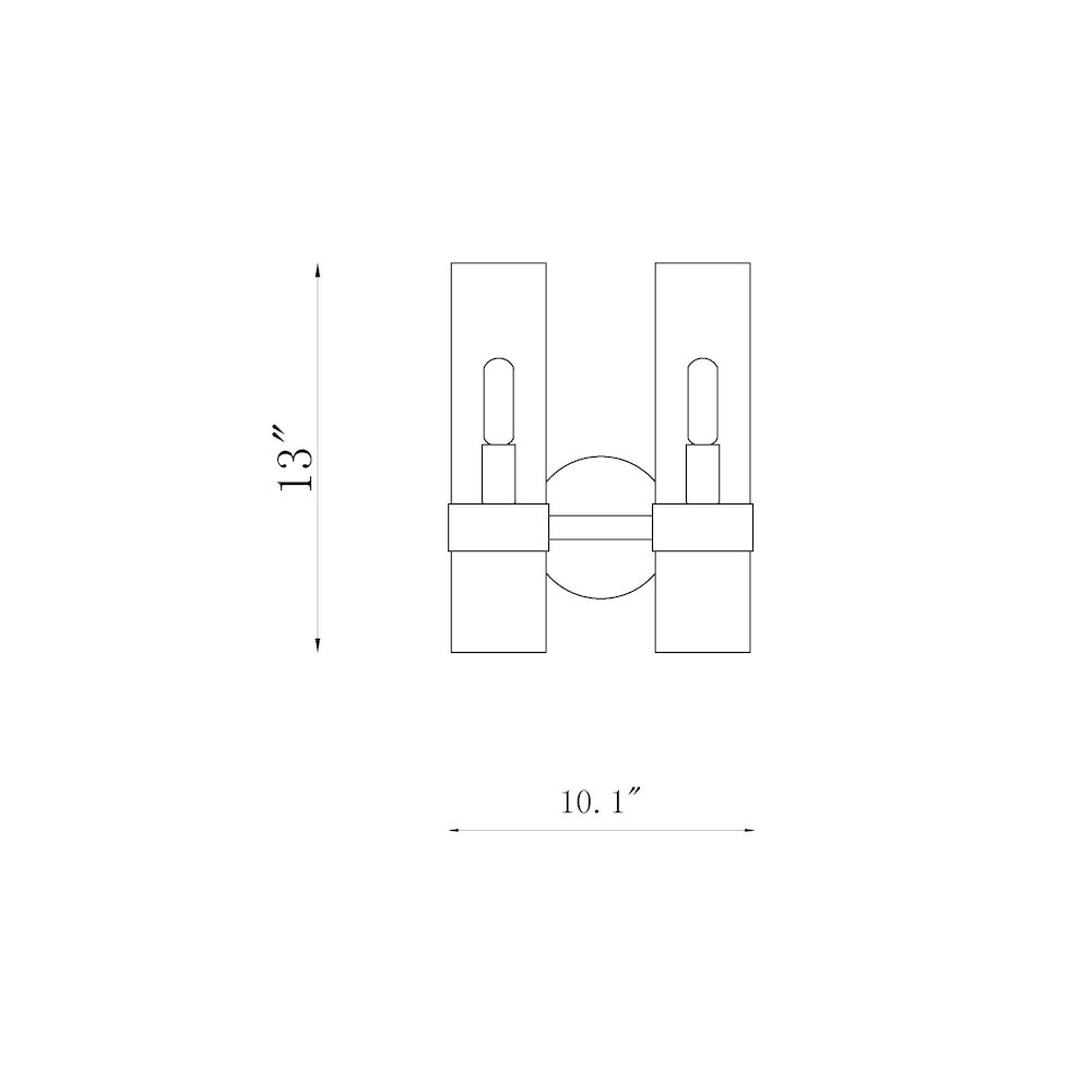 Z-Lite 2 Light Wall Sconce. Picture 8