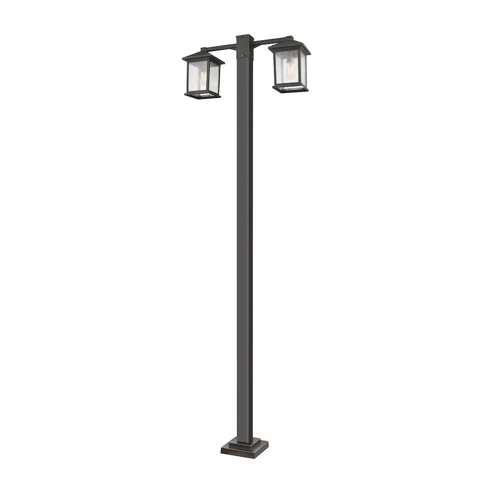 Z-Lite 2 Light Outdoor Post Mounted Fixture. Picture 1