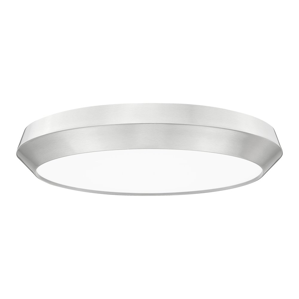 Z-Lite 1 Light Flush Mount, Brushed Nickel. Picture 7