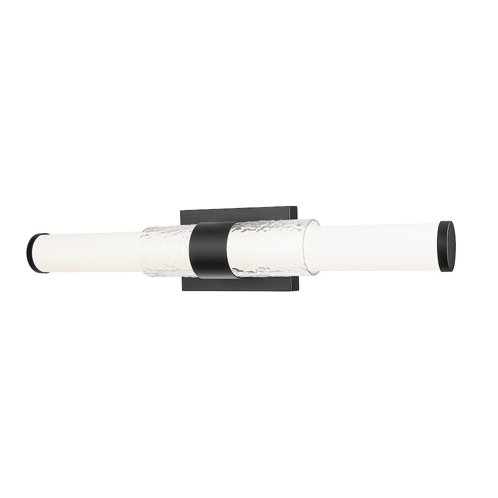 Z-Lite Egon 1 Light Vanity in Matte Black color, Steel frame. Picture 1