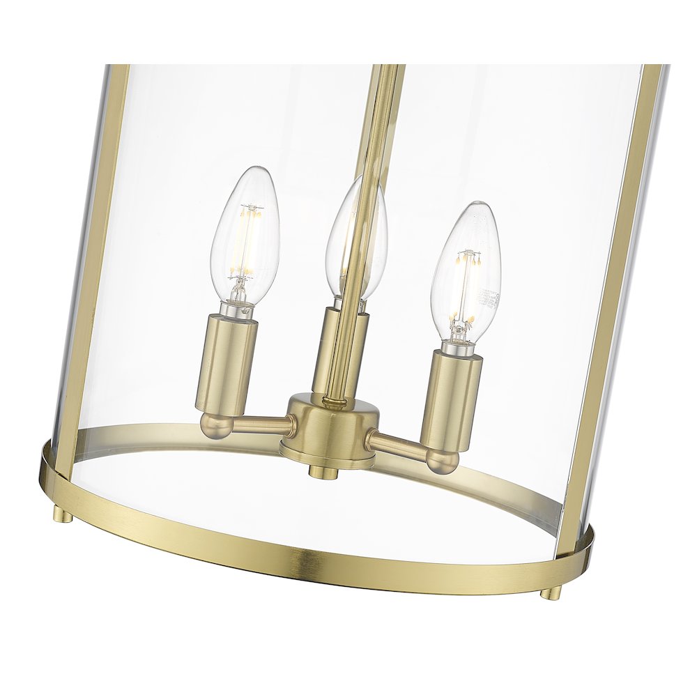 Z-Lite 3 Light Flush Mount. Picture 4