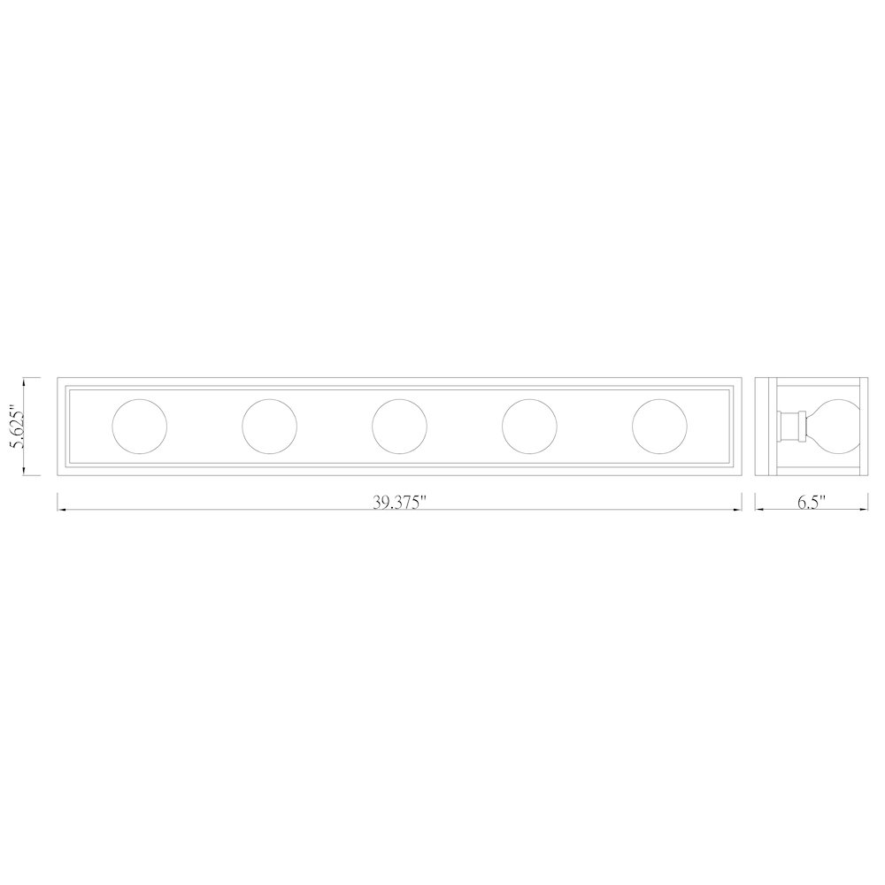 Z-Lite 5 Light Vanity. Picture 8