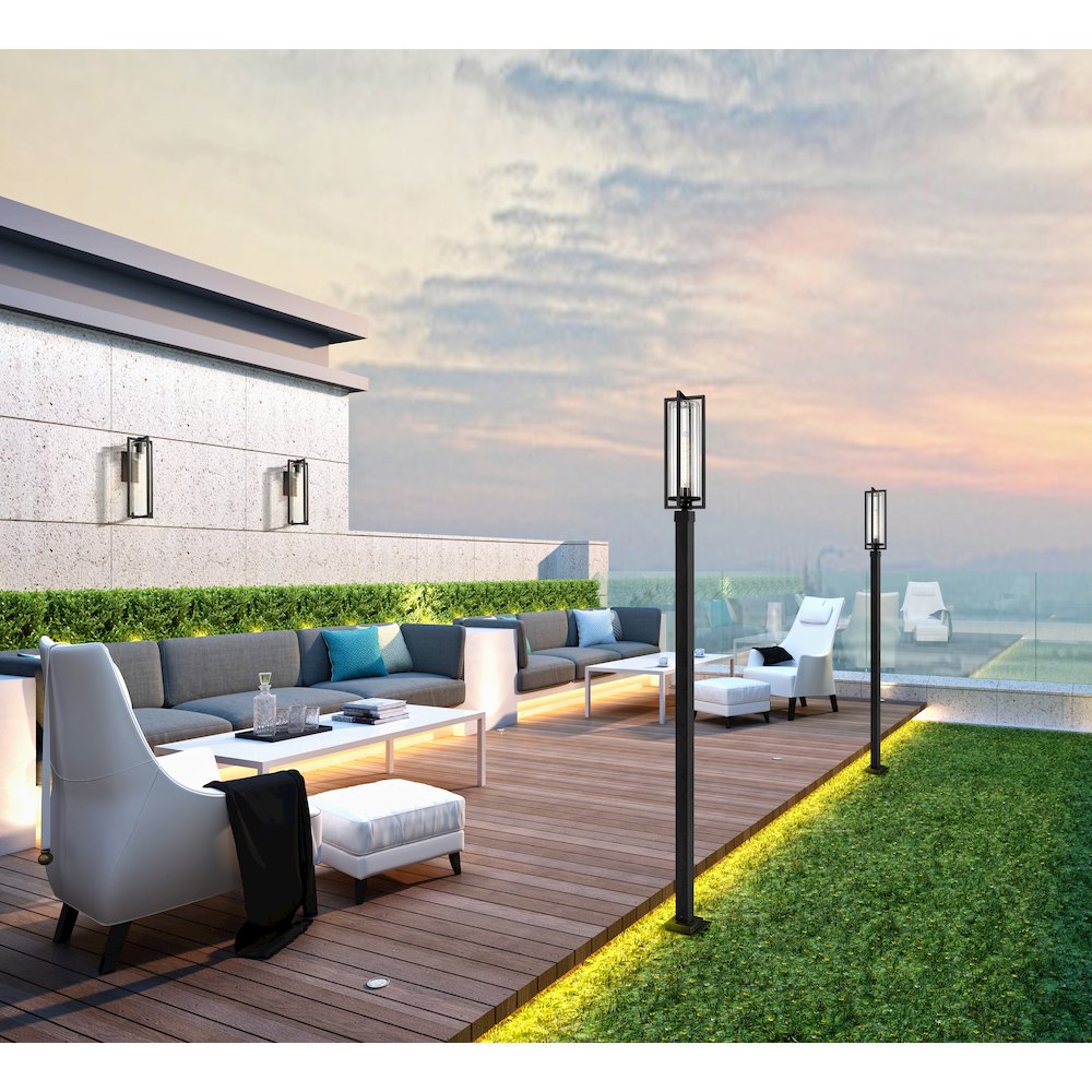 Z-Lite 1 Light Outdoor Post Mounted Fixture. Picture 6