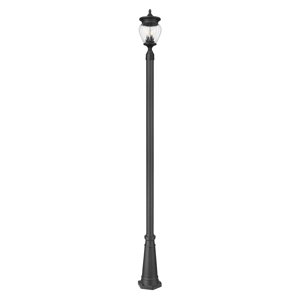 Z-Lite 3 Light Outdoor Post Mounted Fixture. Picture 3
