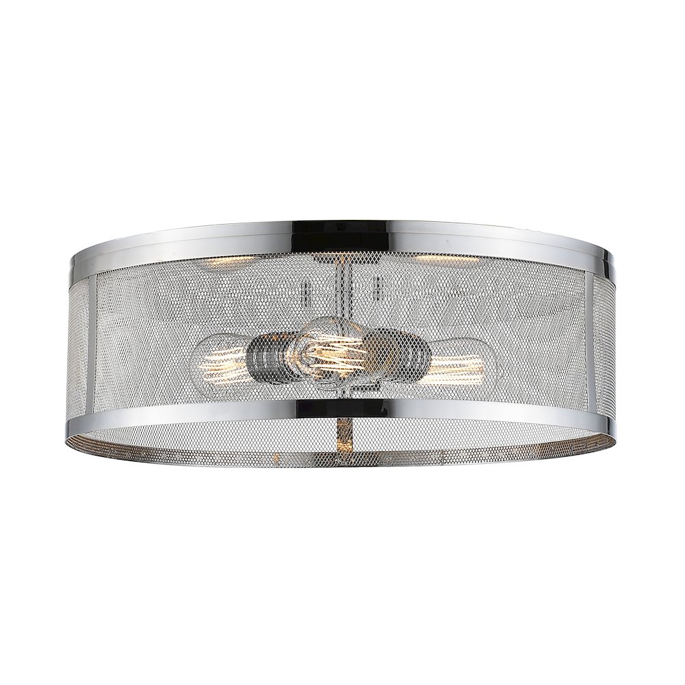 Z-Lite 3 Light Flush Mount. Picture 1