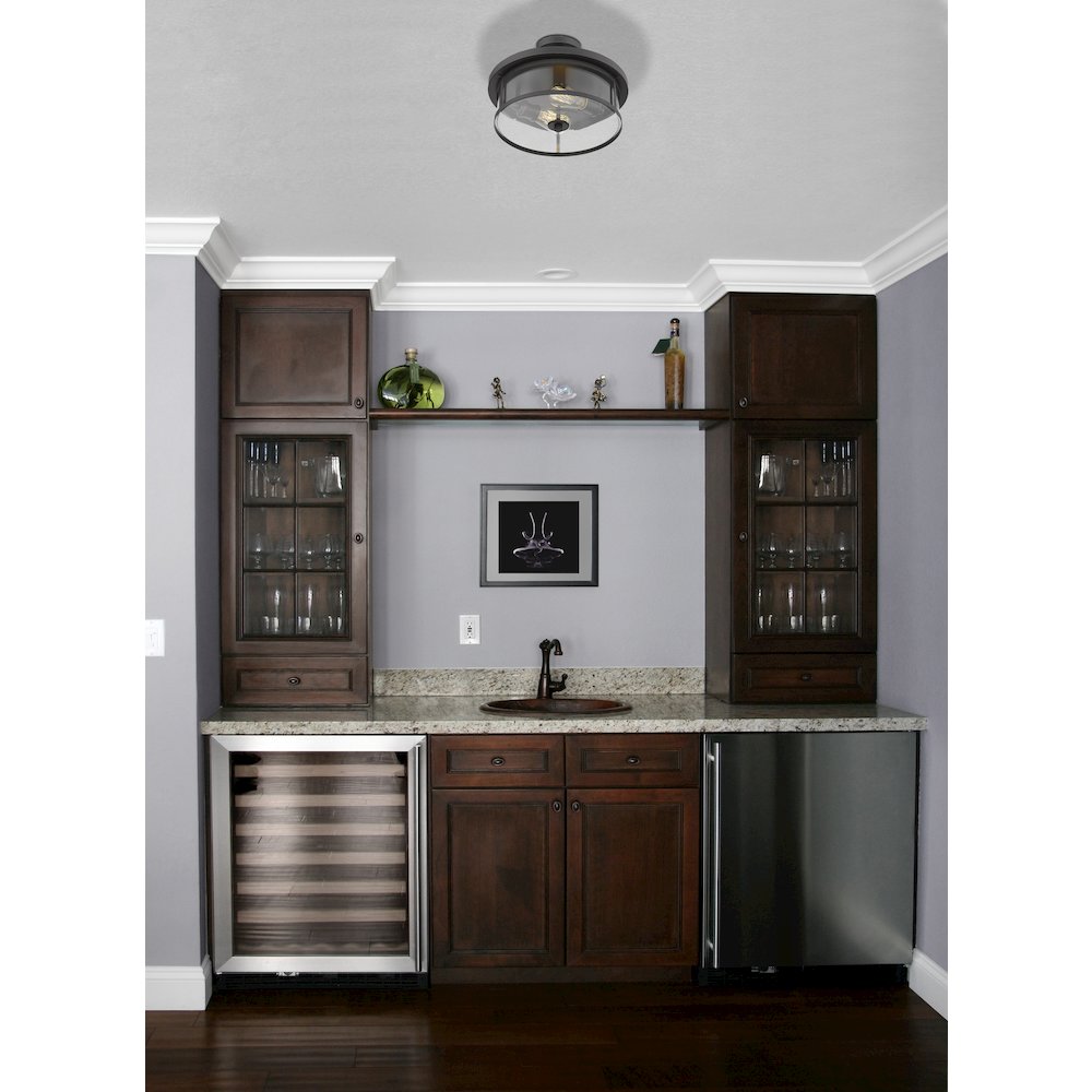 Z-Lite 2 Light Semi Flush Mount. Picture 6