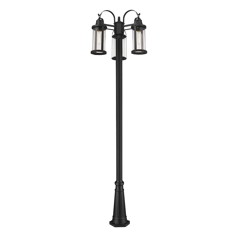 Z-Lite 3 Light Outdoor Post Mounted Fixture. Picture 2