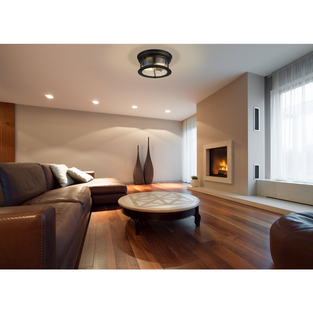 Z-Lite 2 Light Flush Mount. Picture 7