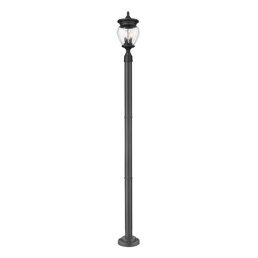 Z-Lite 3 Light Outdoor Post Mounted Fixture. Picture 1