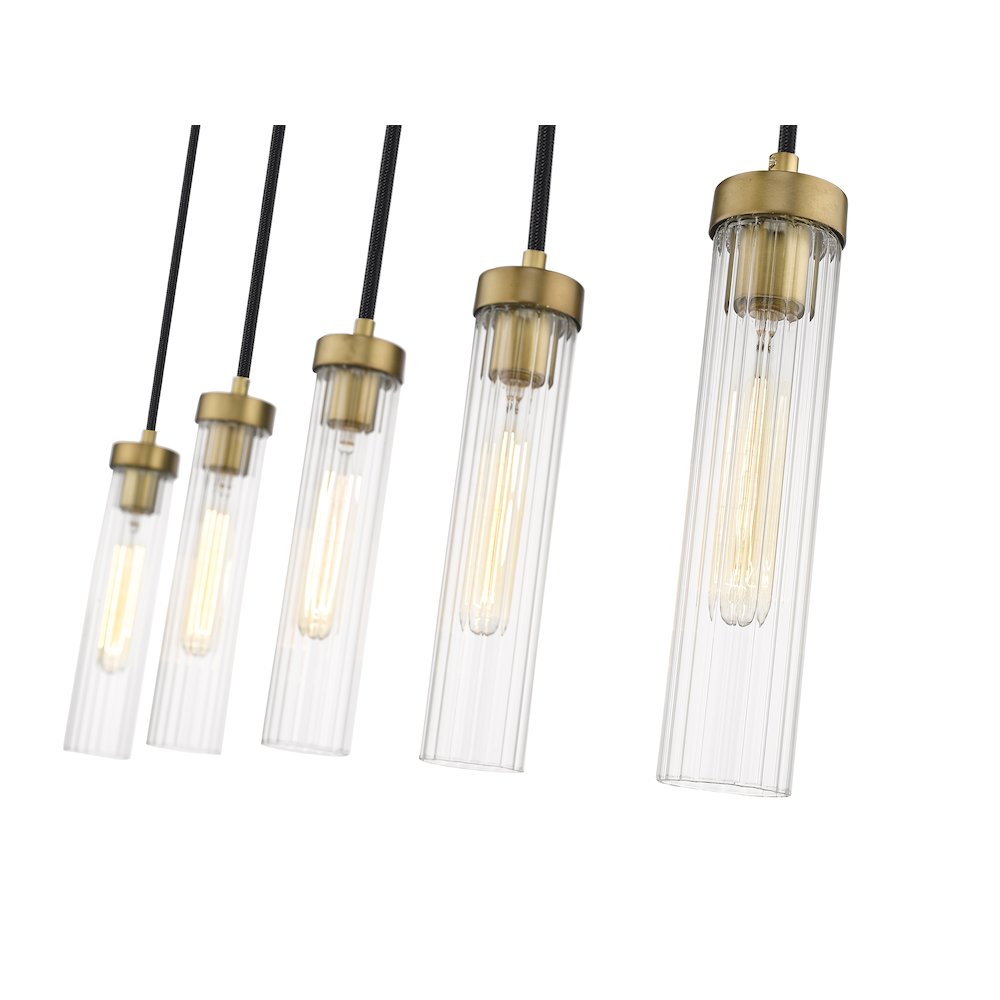 Z-Lite 5 Light Linear Chandelier. Picture 4