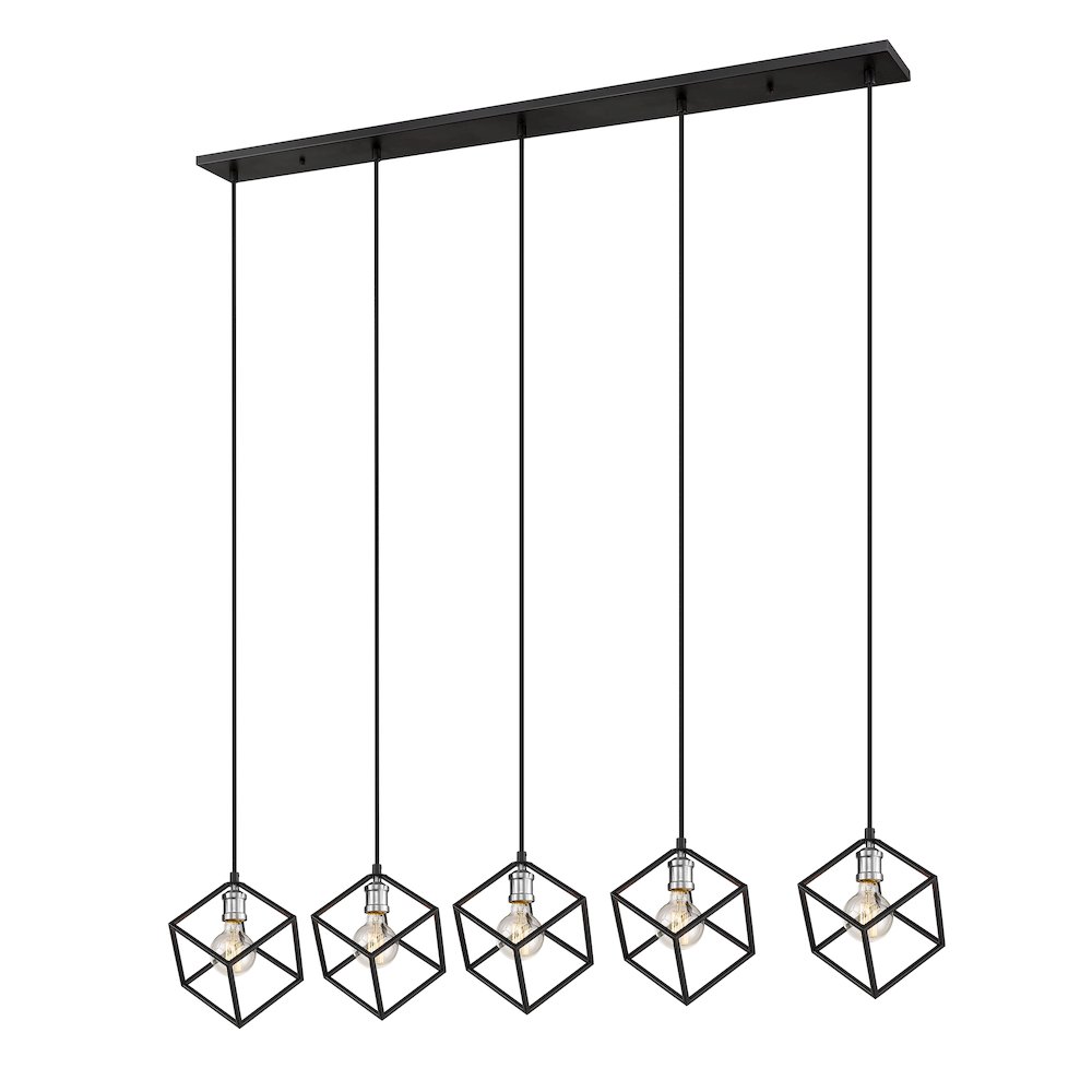 Z-Lite 5 Light Linear Chandelier. Picture 1