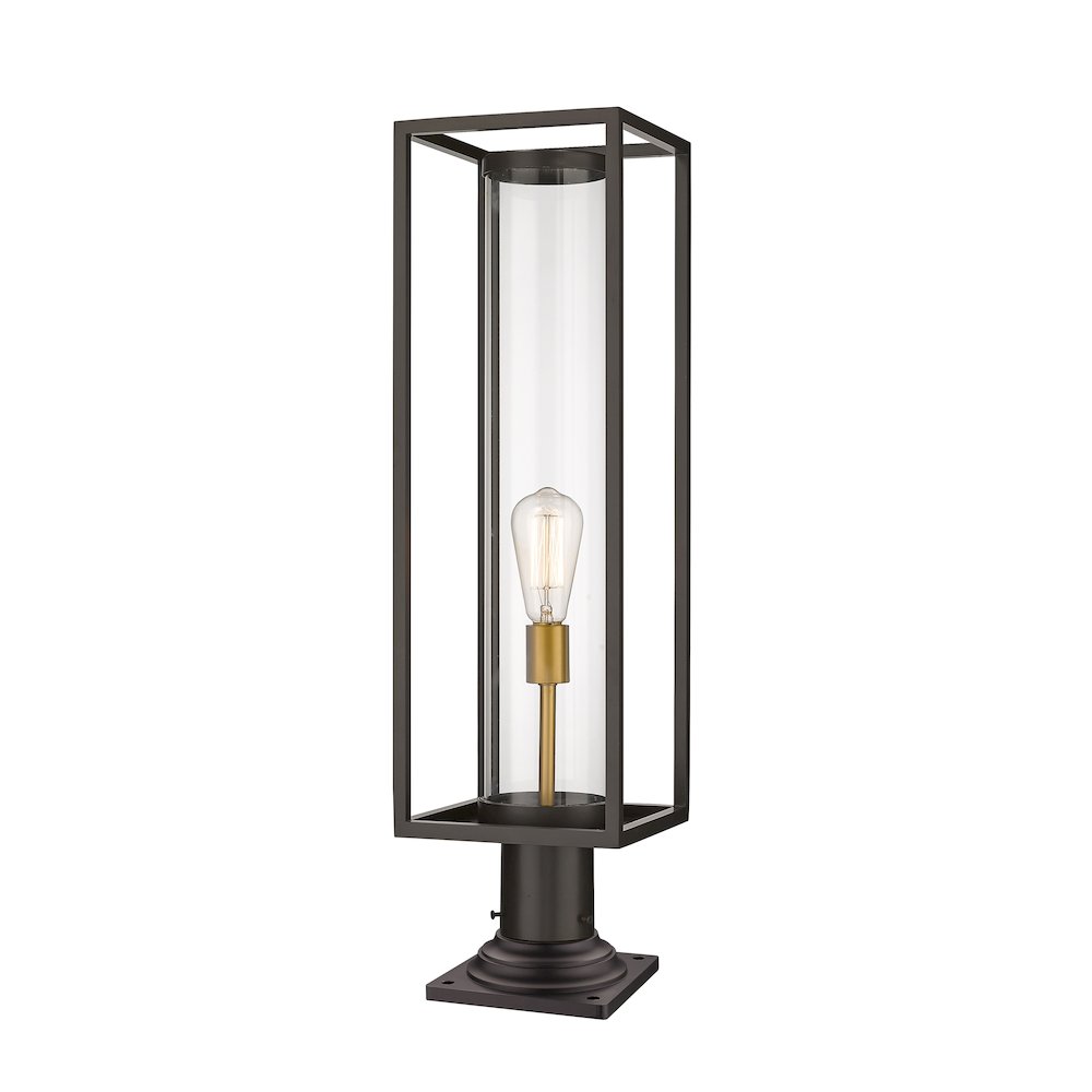 Z-Lite 1 Light Outdoor Pier Mounted Fixture. Picture 1