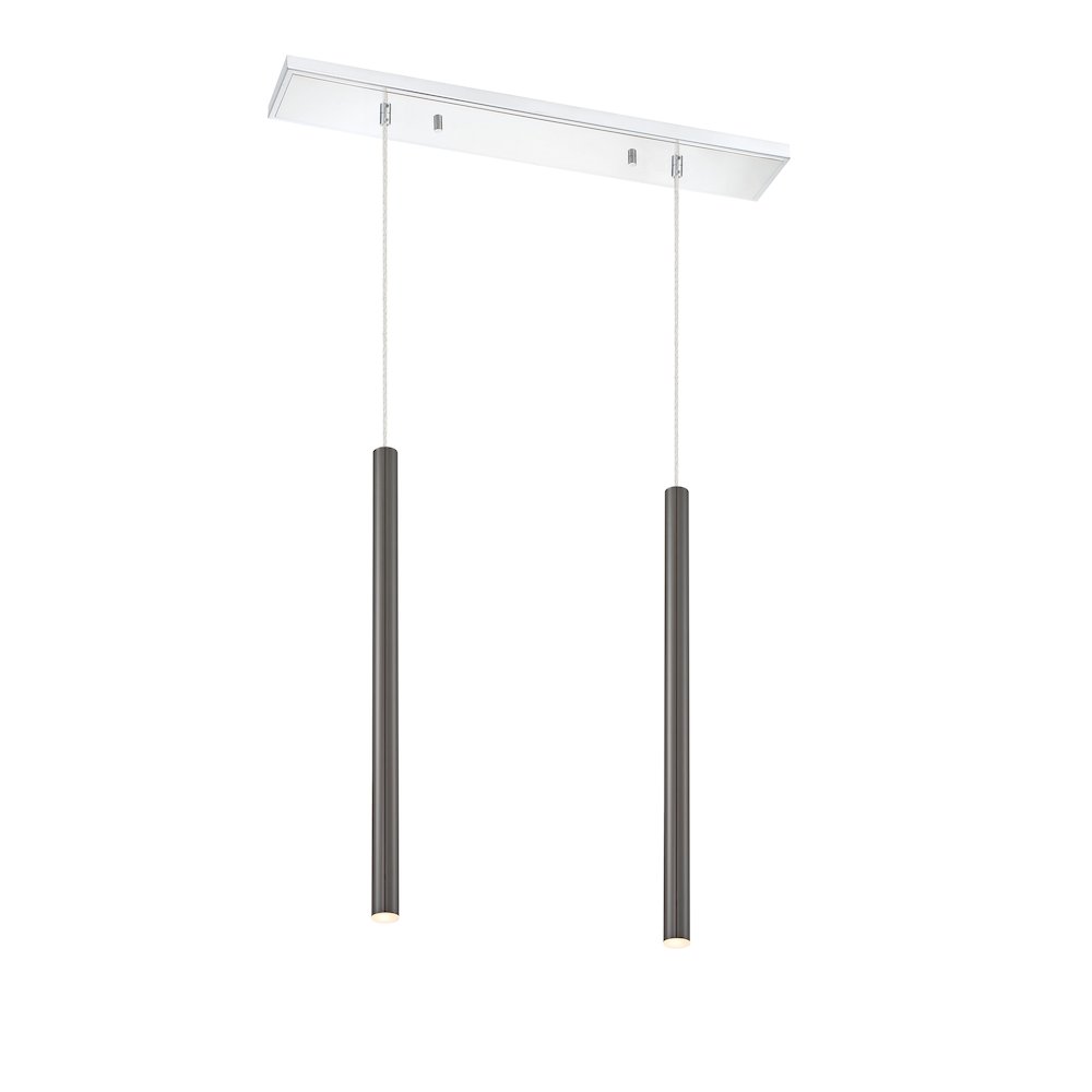 Z-Lite 2 Light Linear Chandelier. Picture 1
