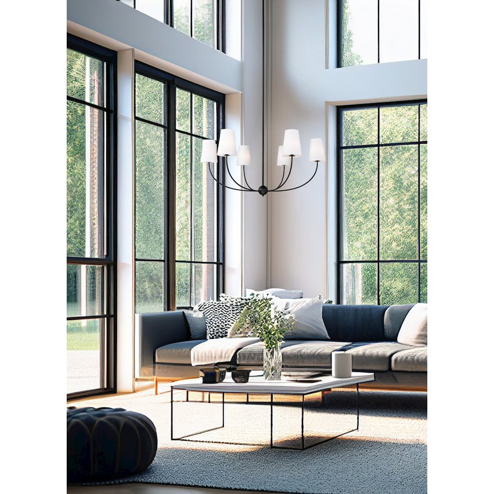 Z-Lite 6 Light Chandelier. Picture 7