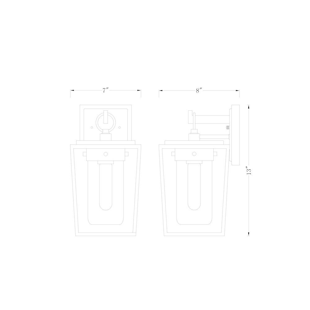 Z-Lite 1 Light Outdoor Wall Light. Picture 8