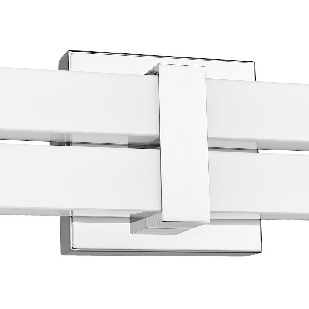 Z-Lite Zane 2 Light Vanity in Chrome  Frame Finish. Picture 4