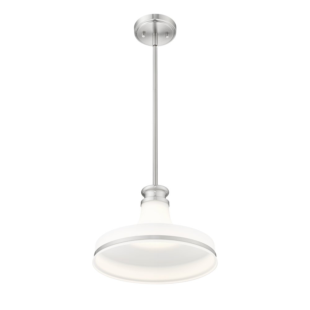 Z-Lite 1 Light Pendant, Brushed Nickel. Picture 2