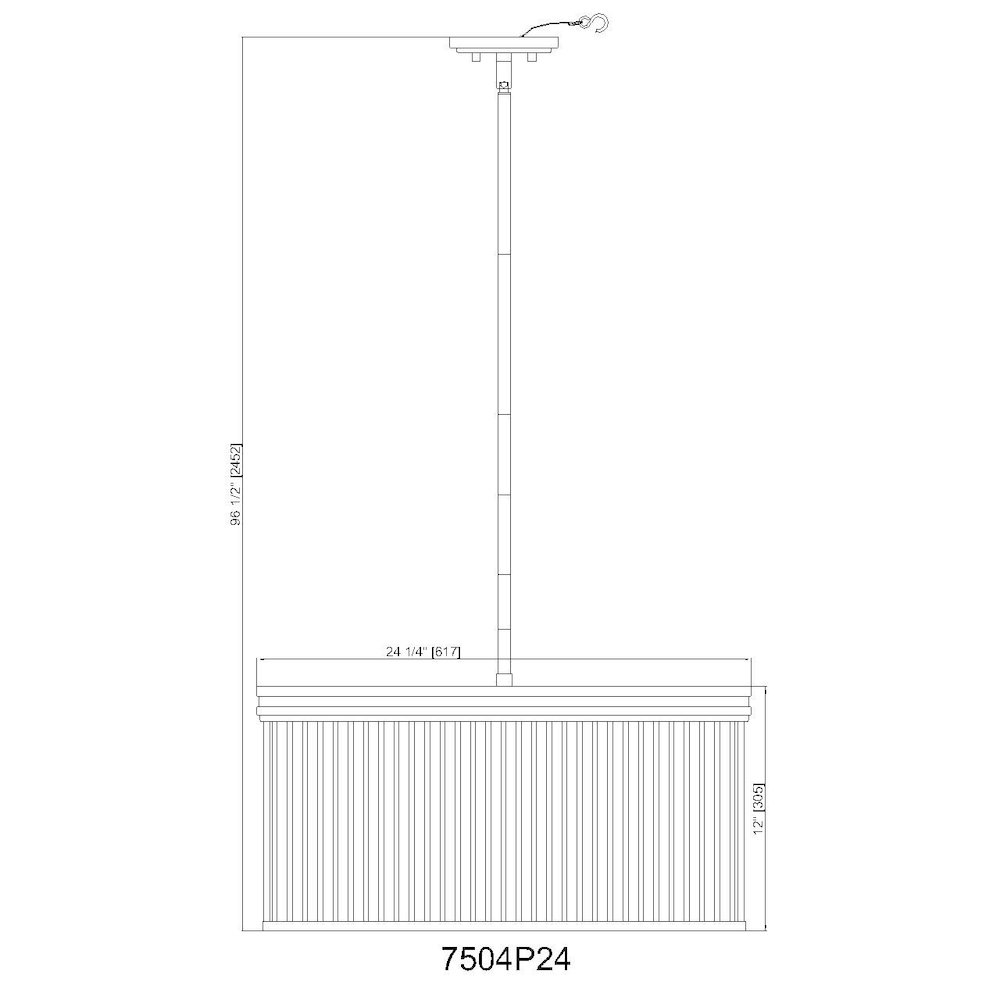 Z-Lite 6 Light Chandelier. Picture 8