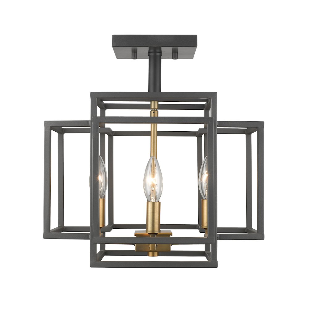 Z-Lite 4 Light Semi Flush Mount. Picture 2