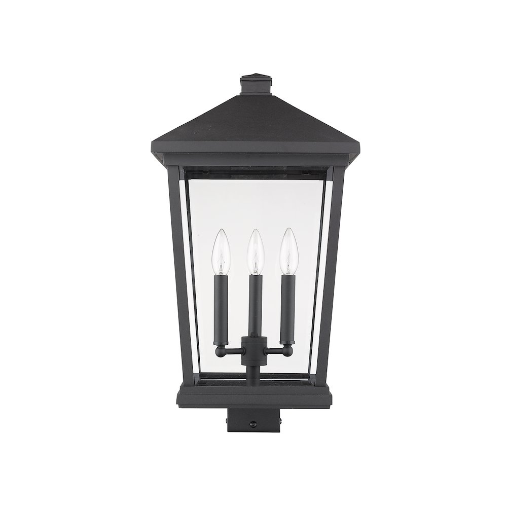 Z-Lite 3 Light Outdoor Post Mount Fixture. Picture 5