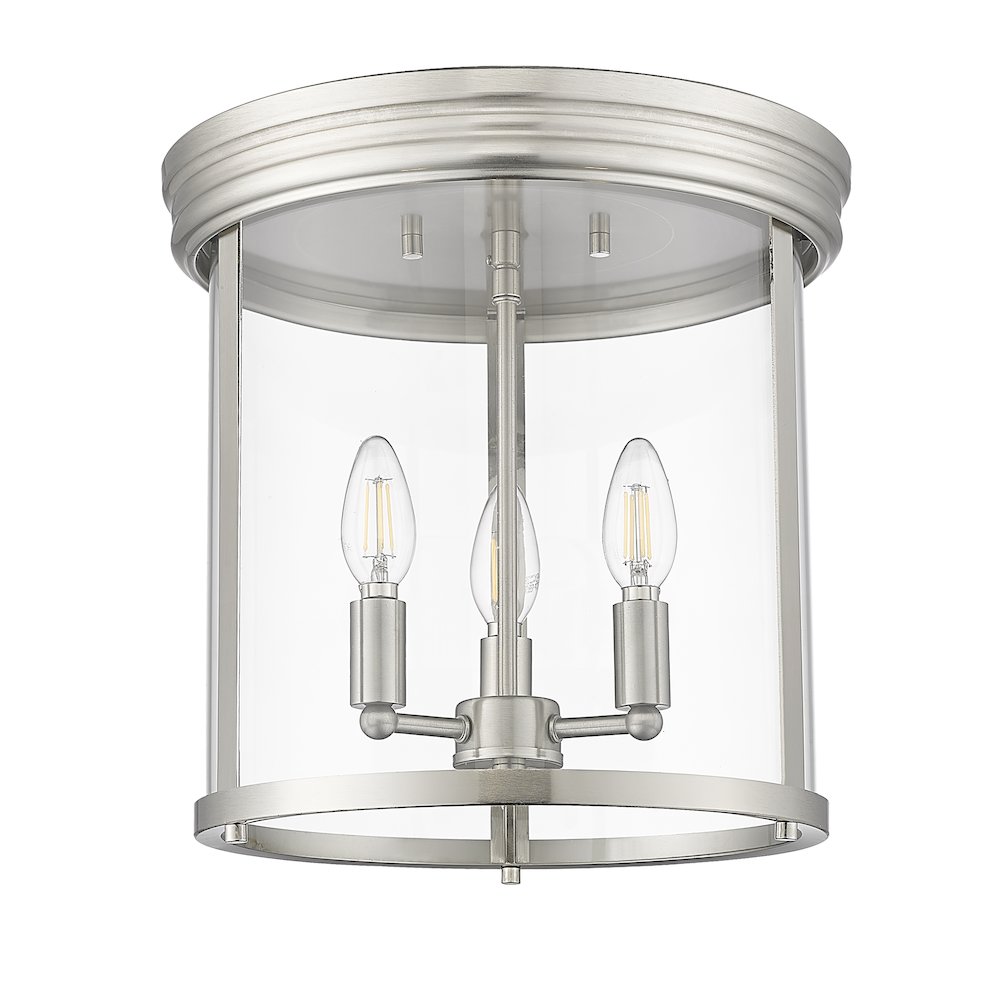 Z-Lite 3 Light Flush Mount. Picture 5