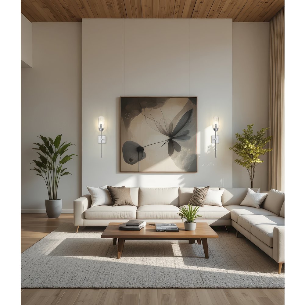 Z-Lite 1 Light Wall Sconce, Brushed Nickel. Picture 6