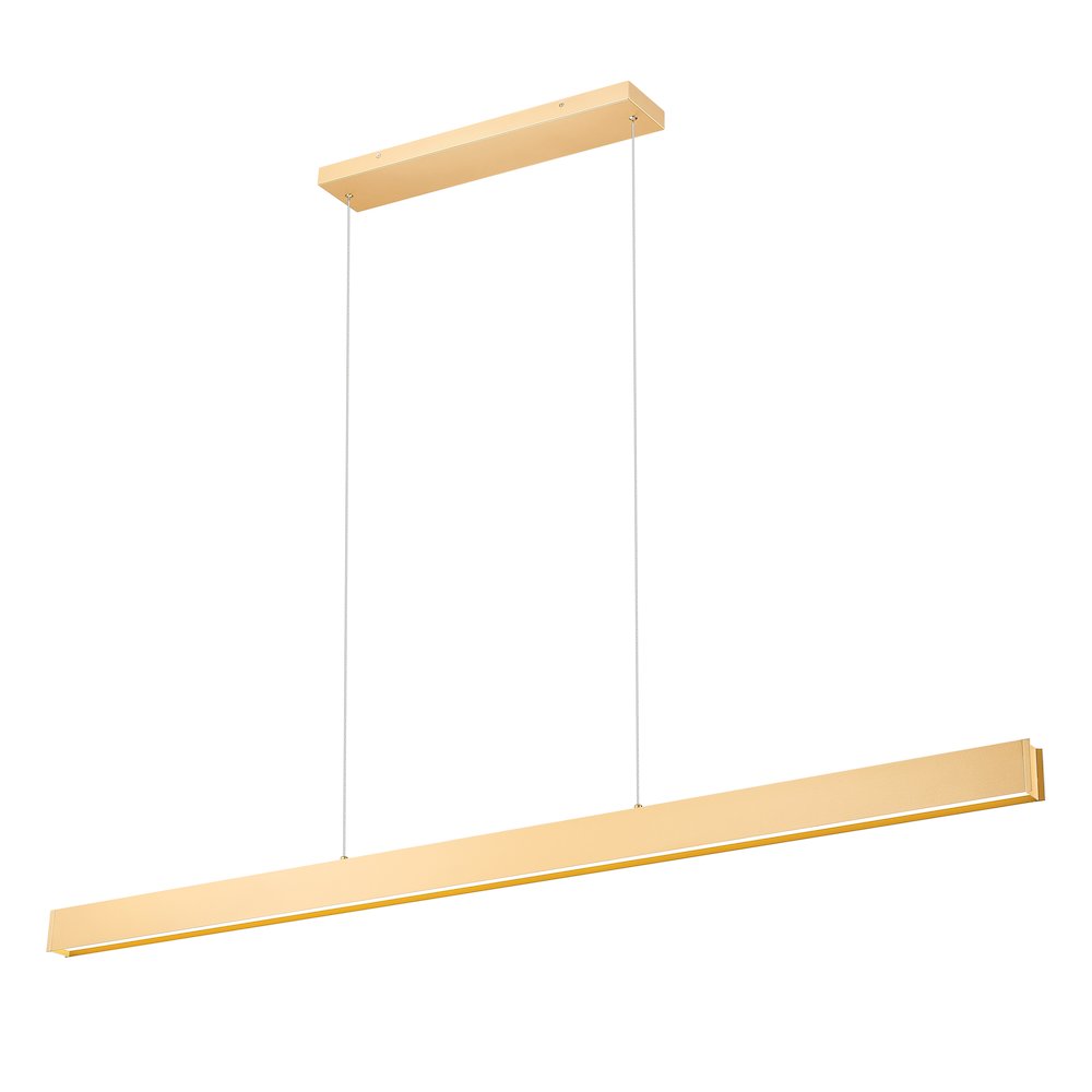 Z-Lite 1 Light Linear Chandelier, Gold. Picture 1