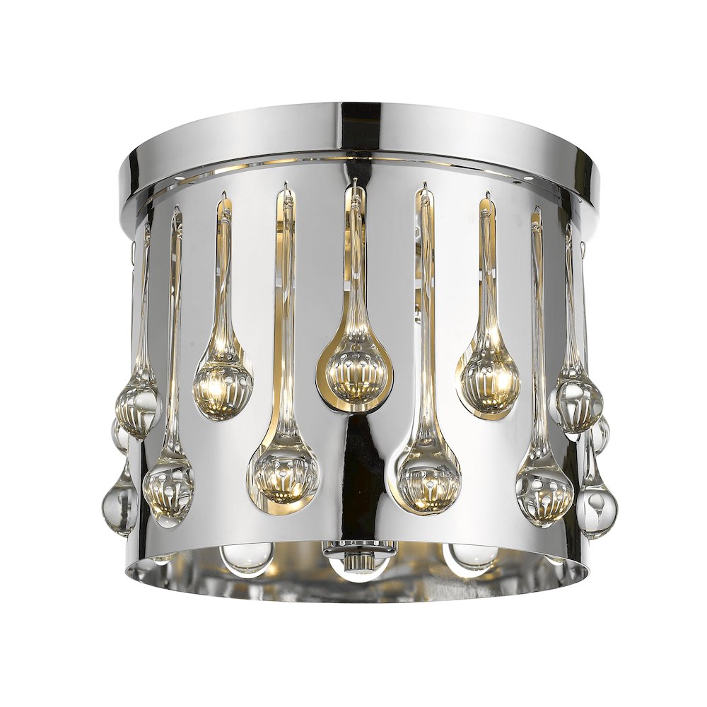 Z-Lite 3 Light Flush Mount. Picture 2