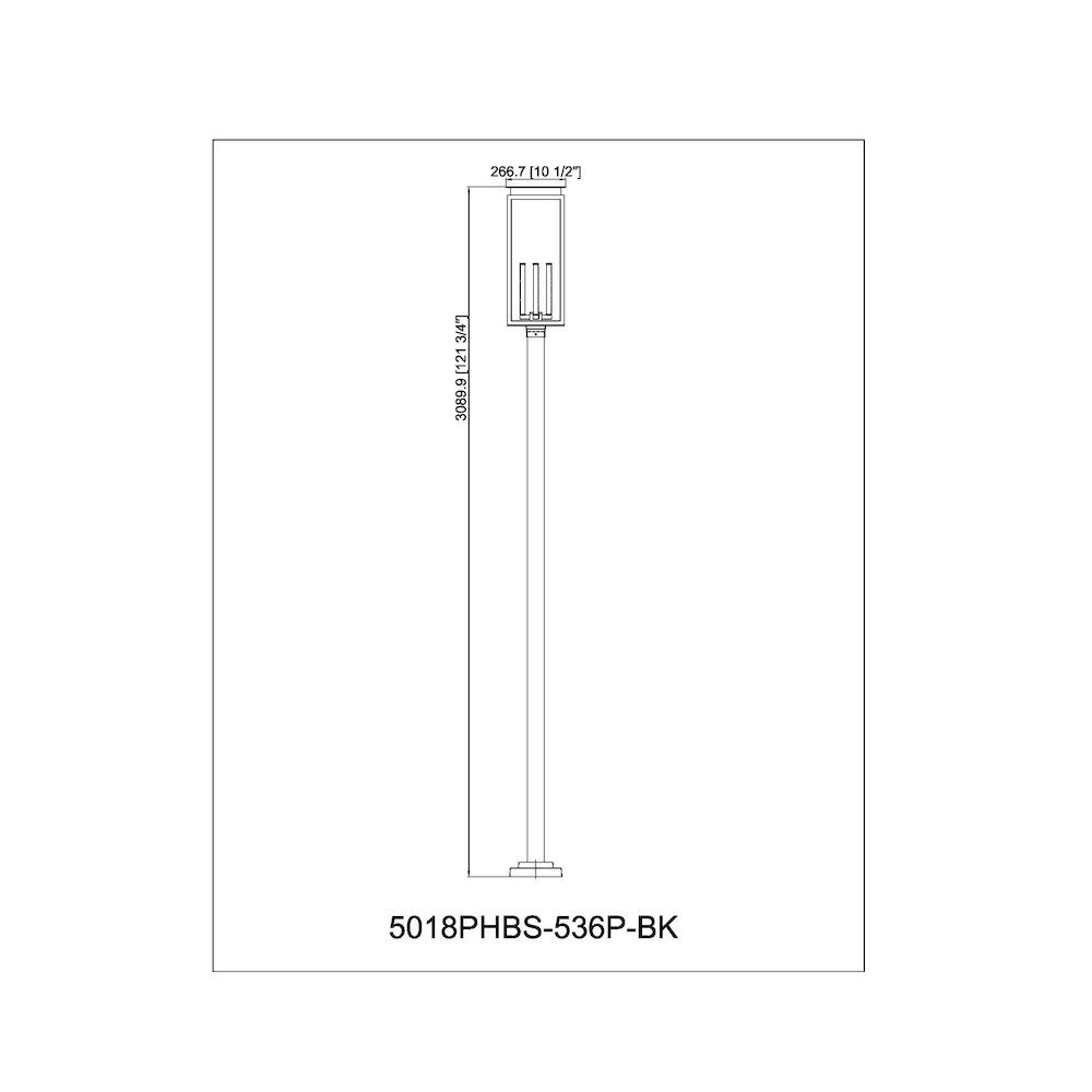 Z-Lite 4 Light Outdoor Post Mounted Fixture. Picture 8