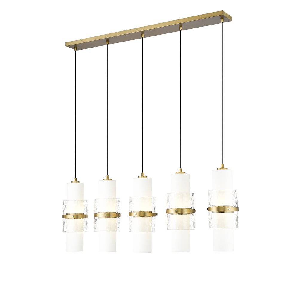 Z-Lite 5 Light Linear Chandelier. Picture 1