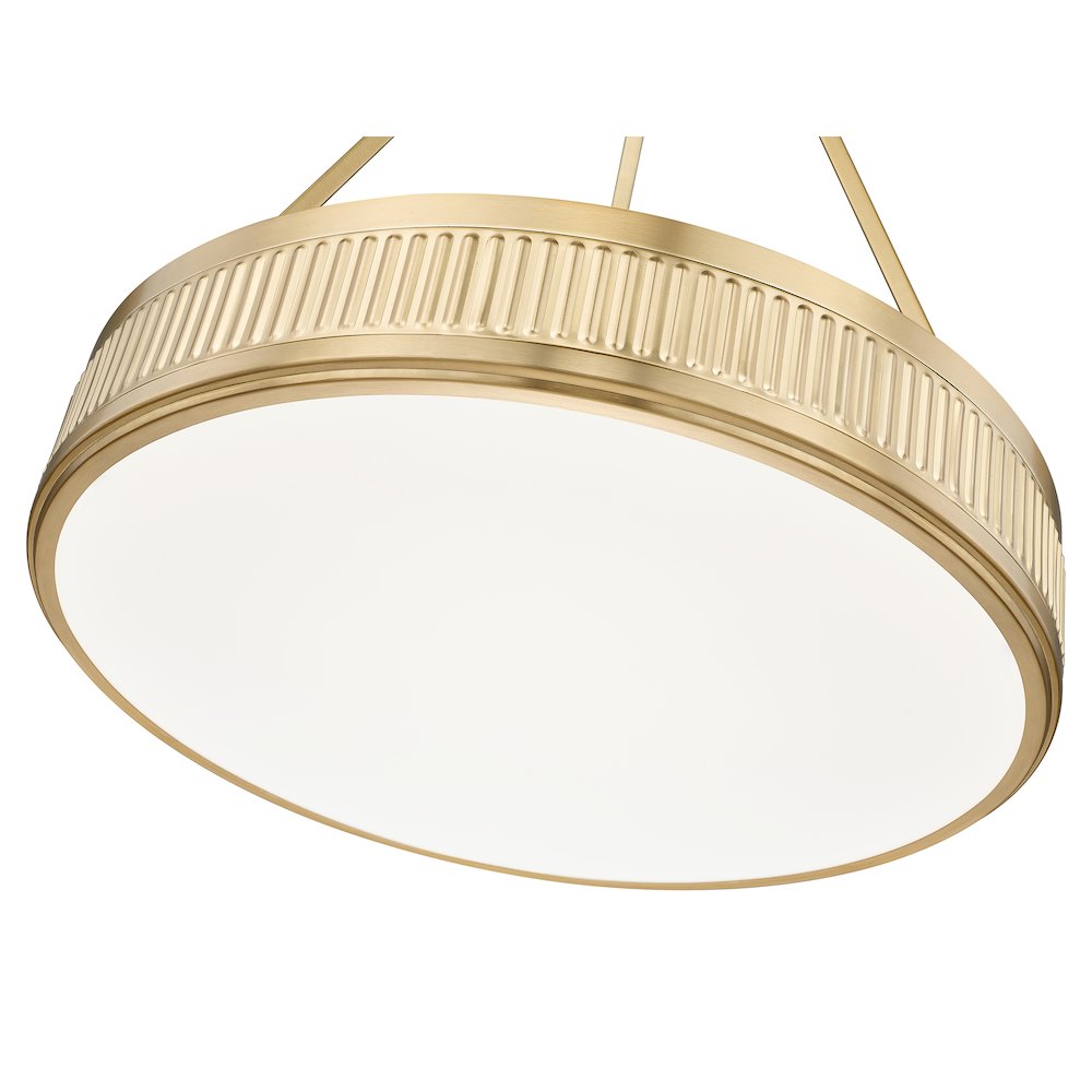Z-Lite 3 Light Pendant, Modern Gold. Picture 4
