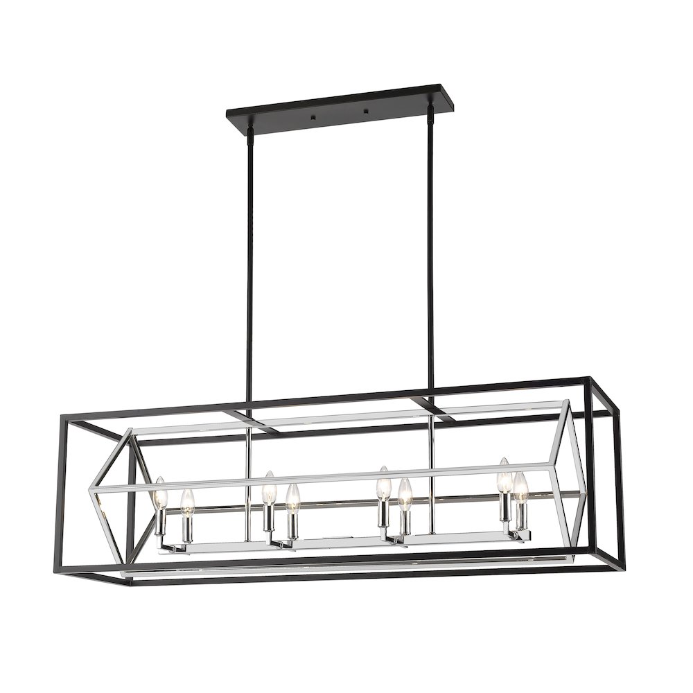 Z-Lite 8 Light Linear Chandelier. Picture 1