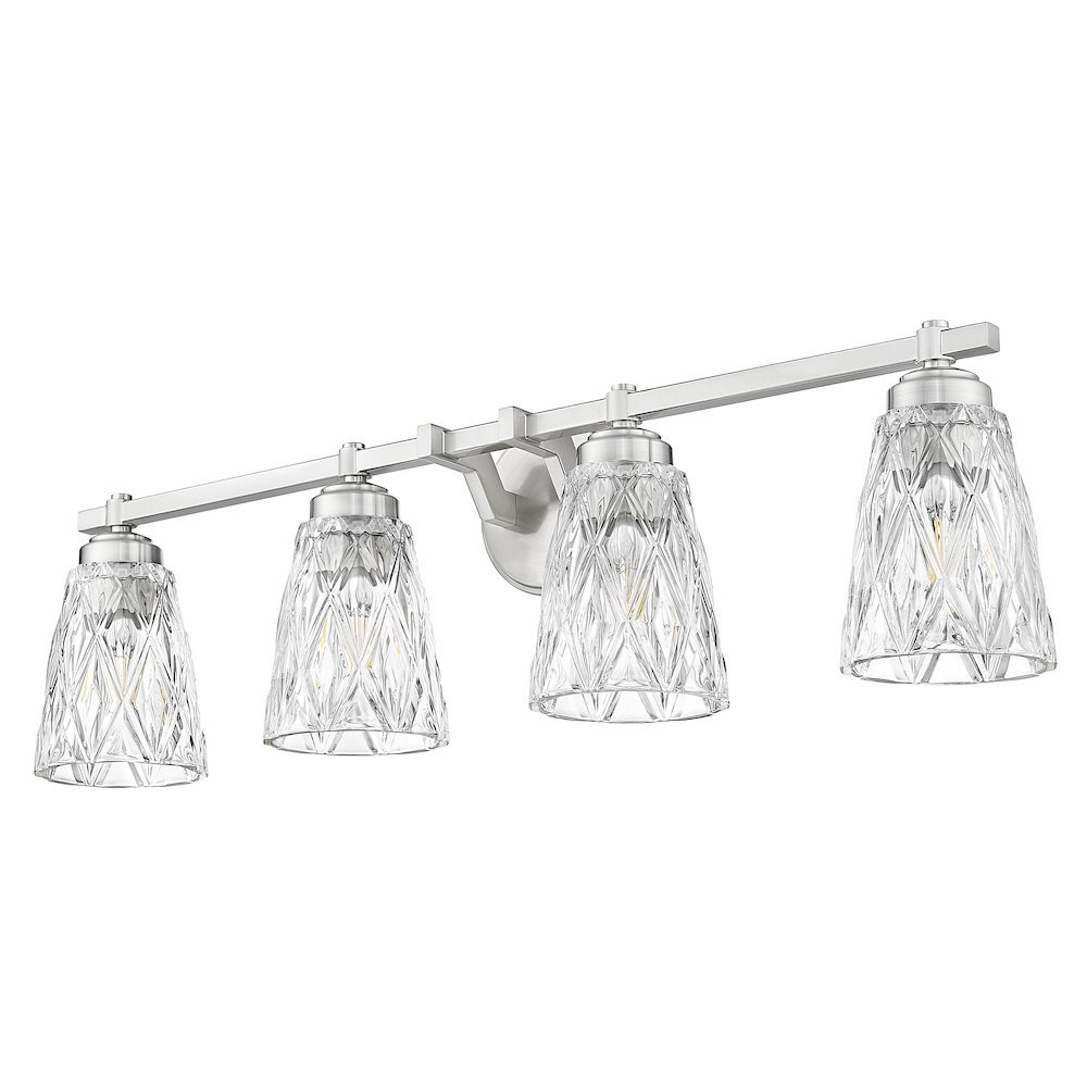 Z-Lite 4 Light Vanity, Brushed Nickel. Picture 7