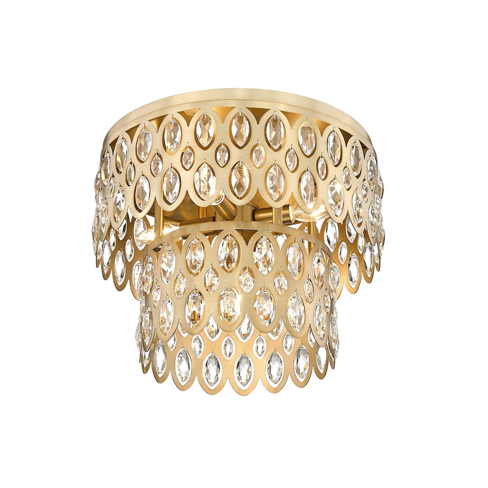 Z-Lite 5 Light Flush Mount. Picture 2
