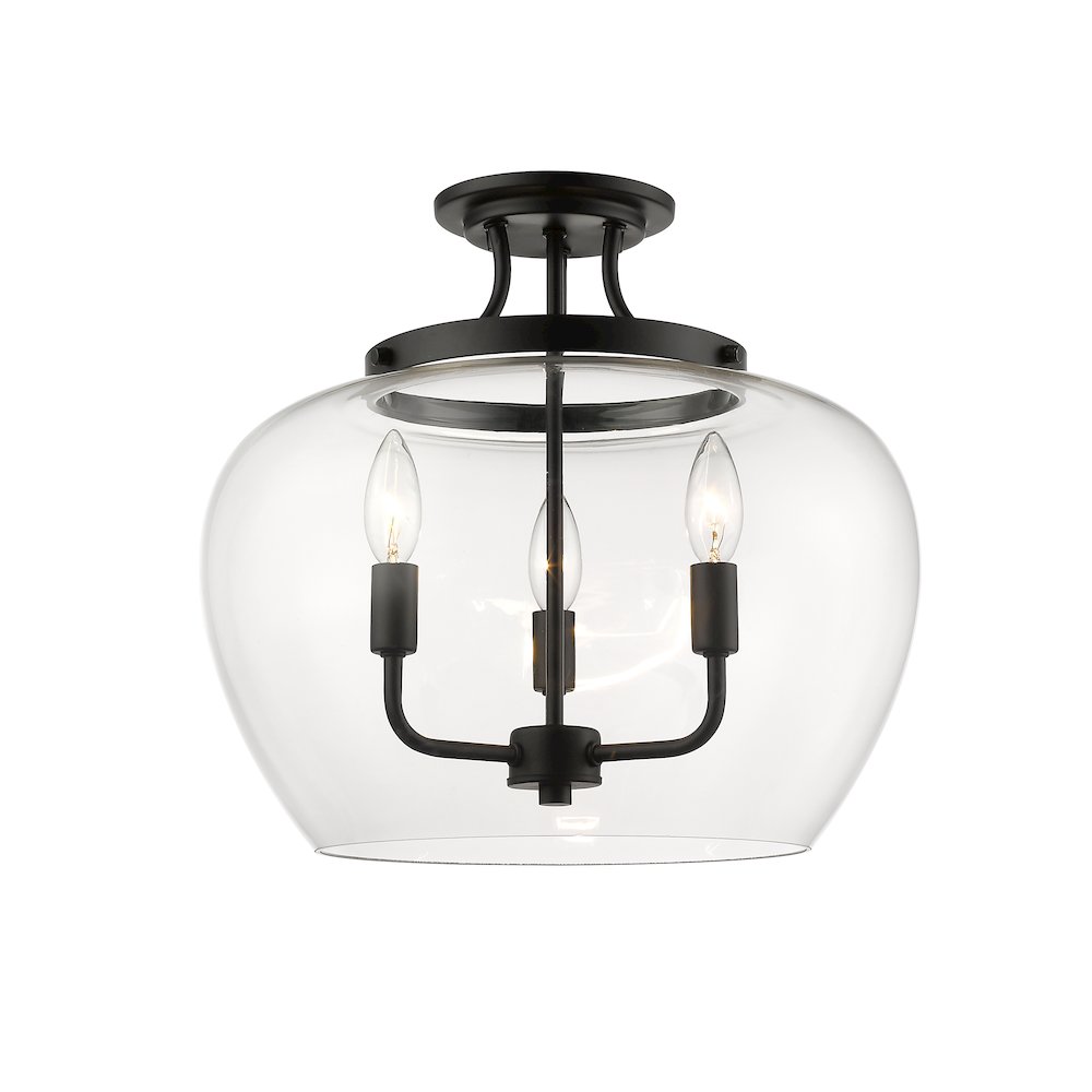 Z-Lite 3 Light Semi Flush Mount. Picture 1