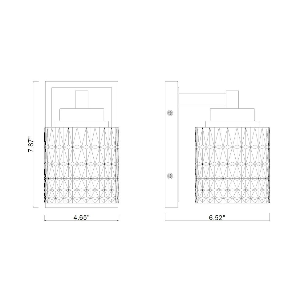 Z-Lite 1 Light Wall Sconce, Brushed Nickel. Picture 8