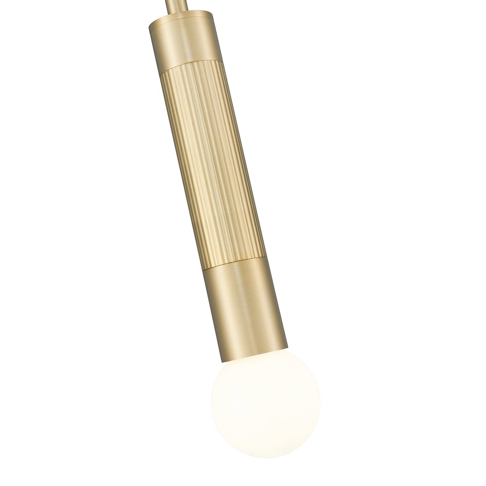 Z-Lite Stari 1 Light Pendant in Modern Gold color, Steel frame. Picture 4