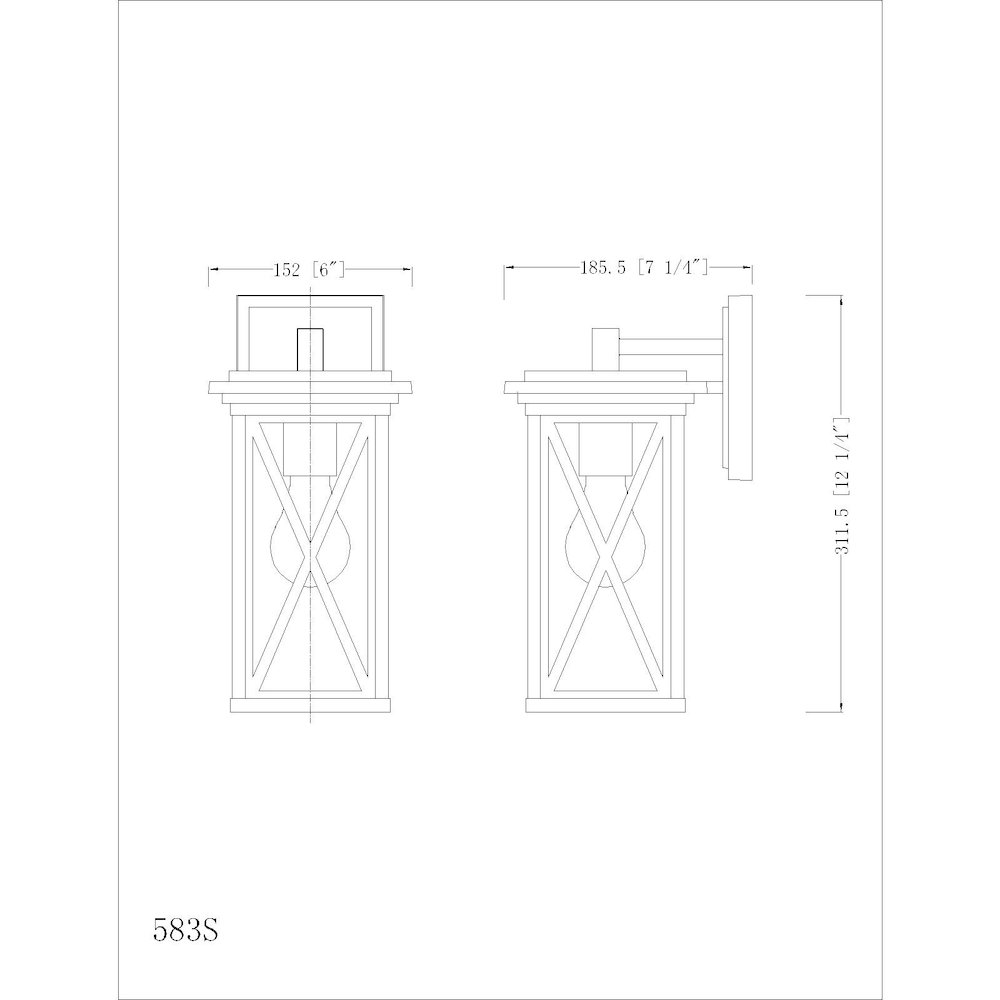 Z-Lite 1 Light Outdoor Wall Light. Picture 8
