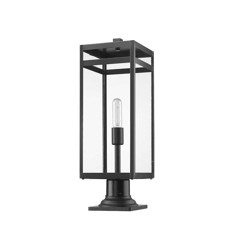 Z-Lite 1 Light Outdoor Pier Mounted Fixture. Picture 5