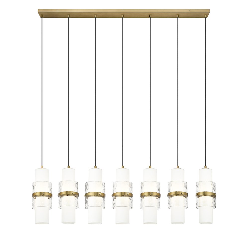 Z-Lite 7 Light Linear Chandelier. Picture 2