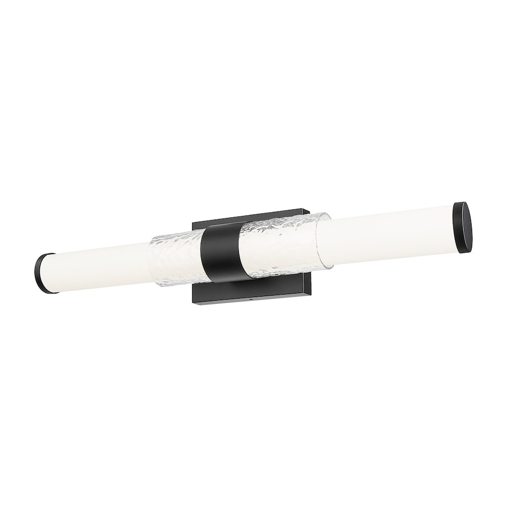 Z-Lite Egon 1 Light Vanity in Matte Black color, Steel frame. Picture 2