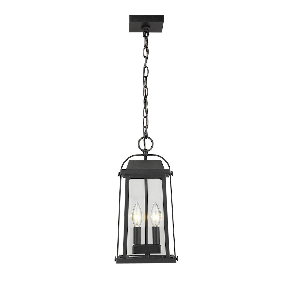 Z-Lite 2 Light Outdoor Chain Mount Ceiling Fixture. Picture 1