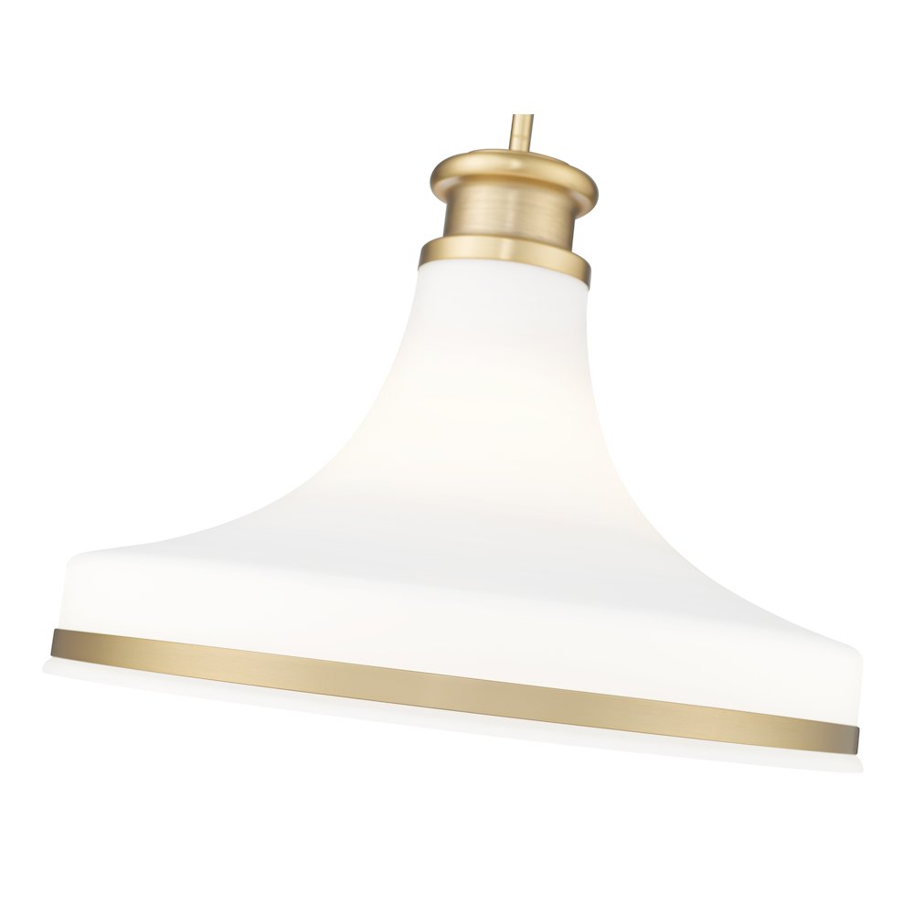 Z-Lite 1 Light Pendant, Modern Gold. Picture 4