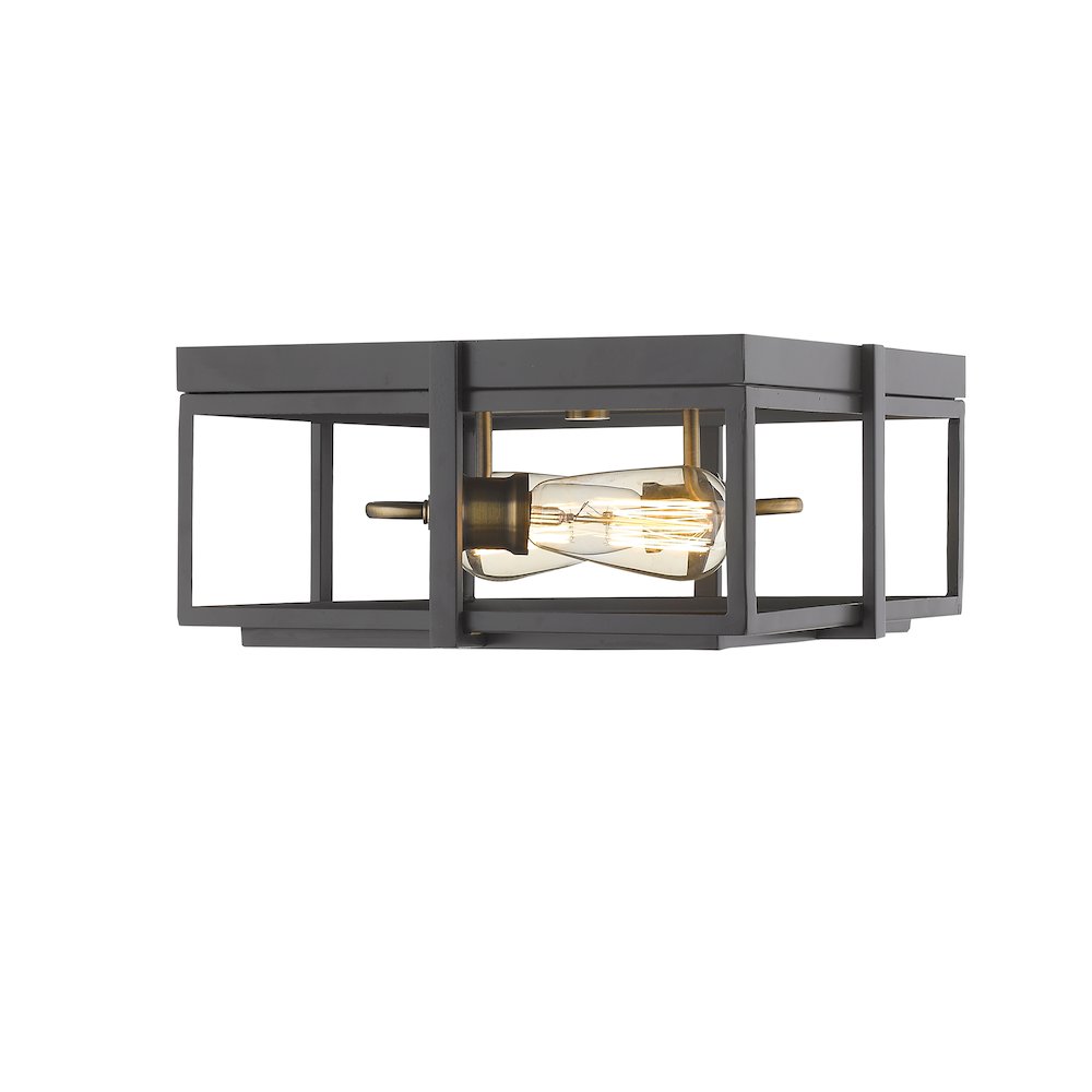 Z-Lite 2 Light Flush Mount. Picture 3