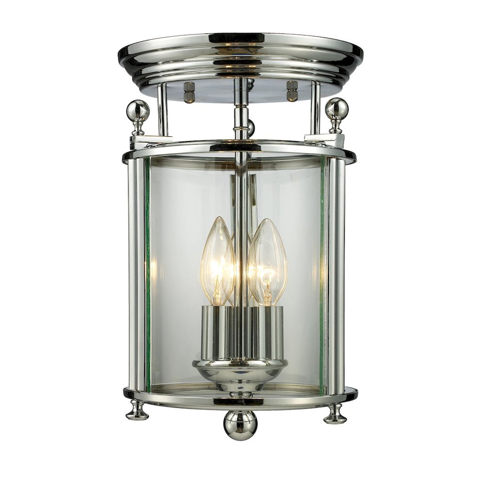 Z-Lite 3 Light Flush Mount. Picture 1