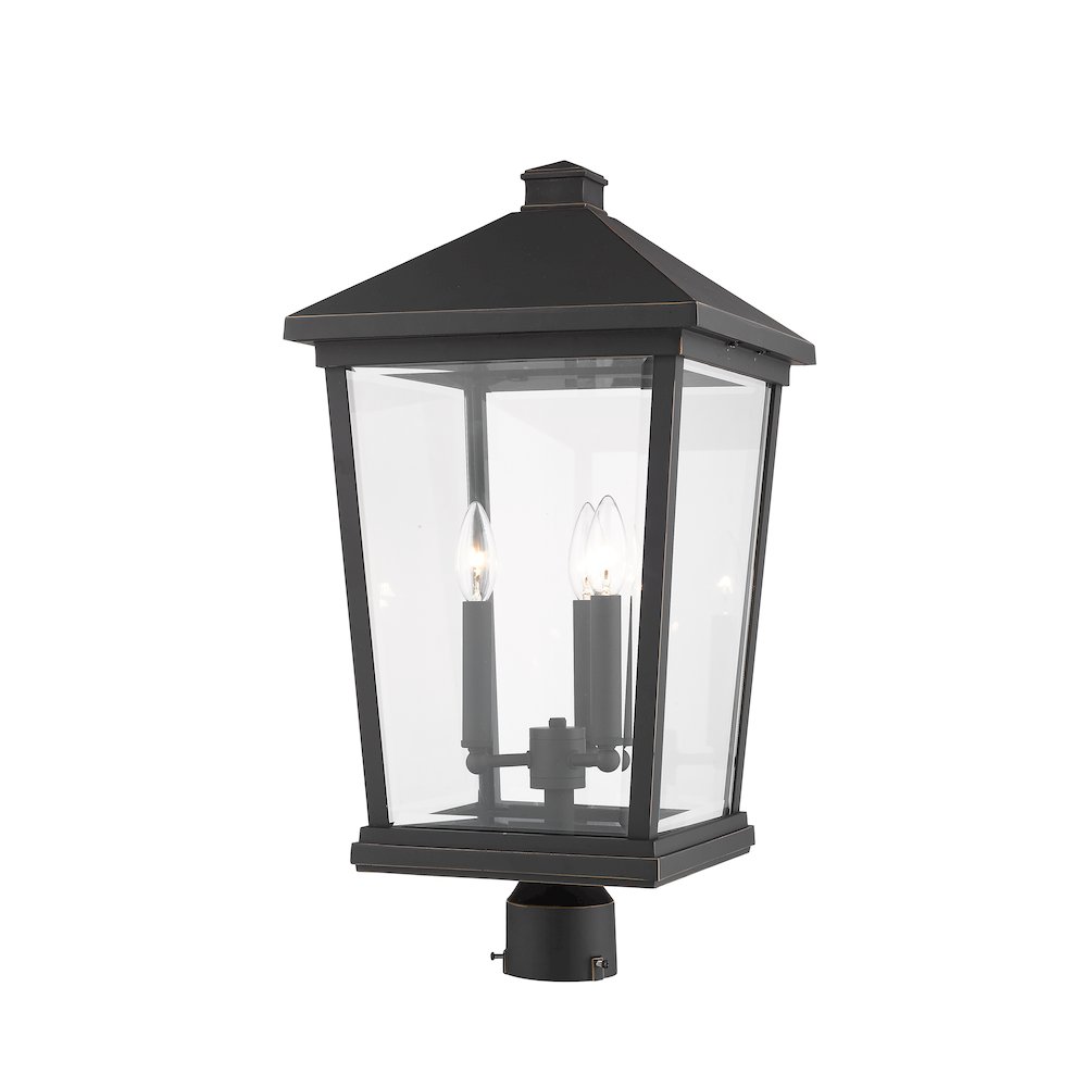 Z-Lite 3 Light Outdoor Post Mount Fixture. Picture 2